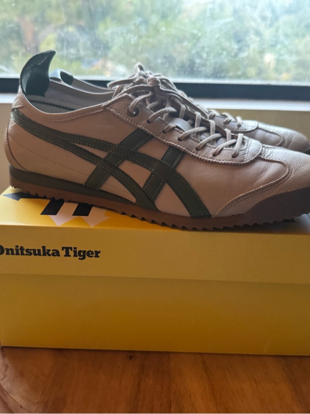 Onitsuka Tiger by Asics Women’s Sneakers in Beige and Olive Green